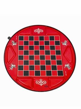 Vintage Ohio Art Co. 2-in-1 Chinese Checkers & Kings Row Board Game Pressed Tin